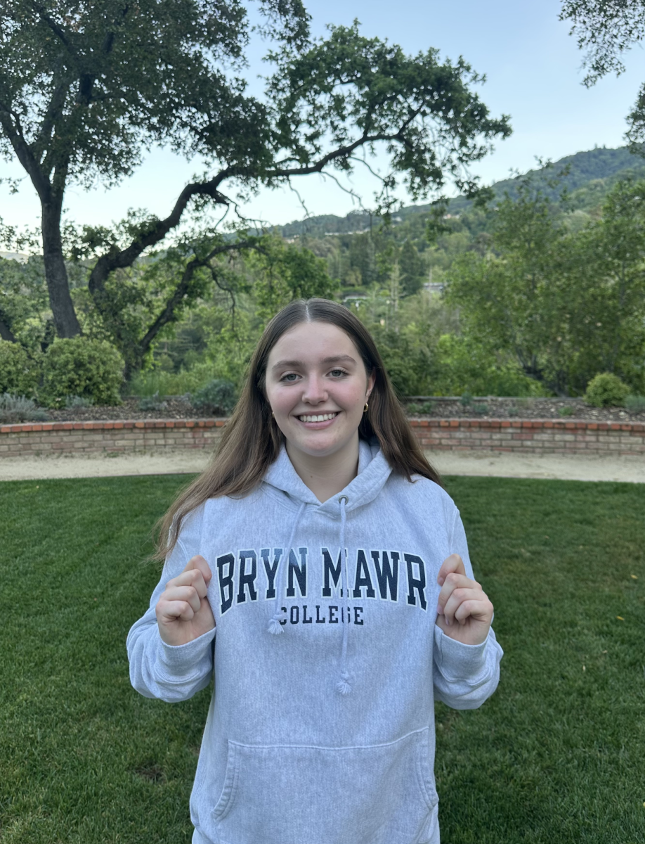  Courtesy of Emma Williams

Williams shows off her Bryn Mawr sweater proudly.