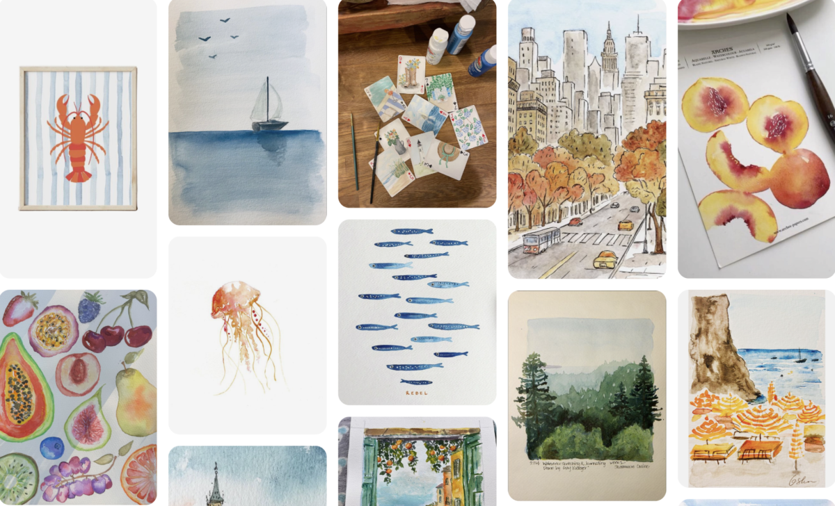 A collection of ideas from Pinterest that I look forward to painting.