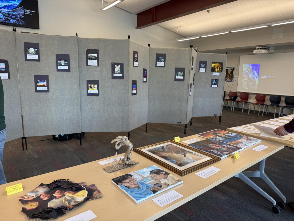 The exhibition featured all accepted artwork, including artist statements for each piece.