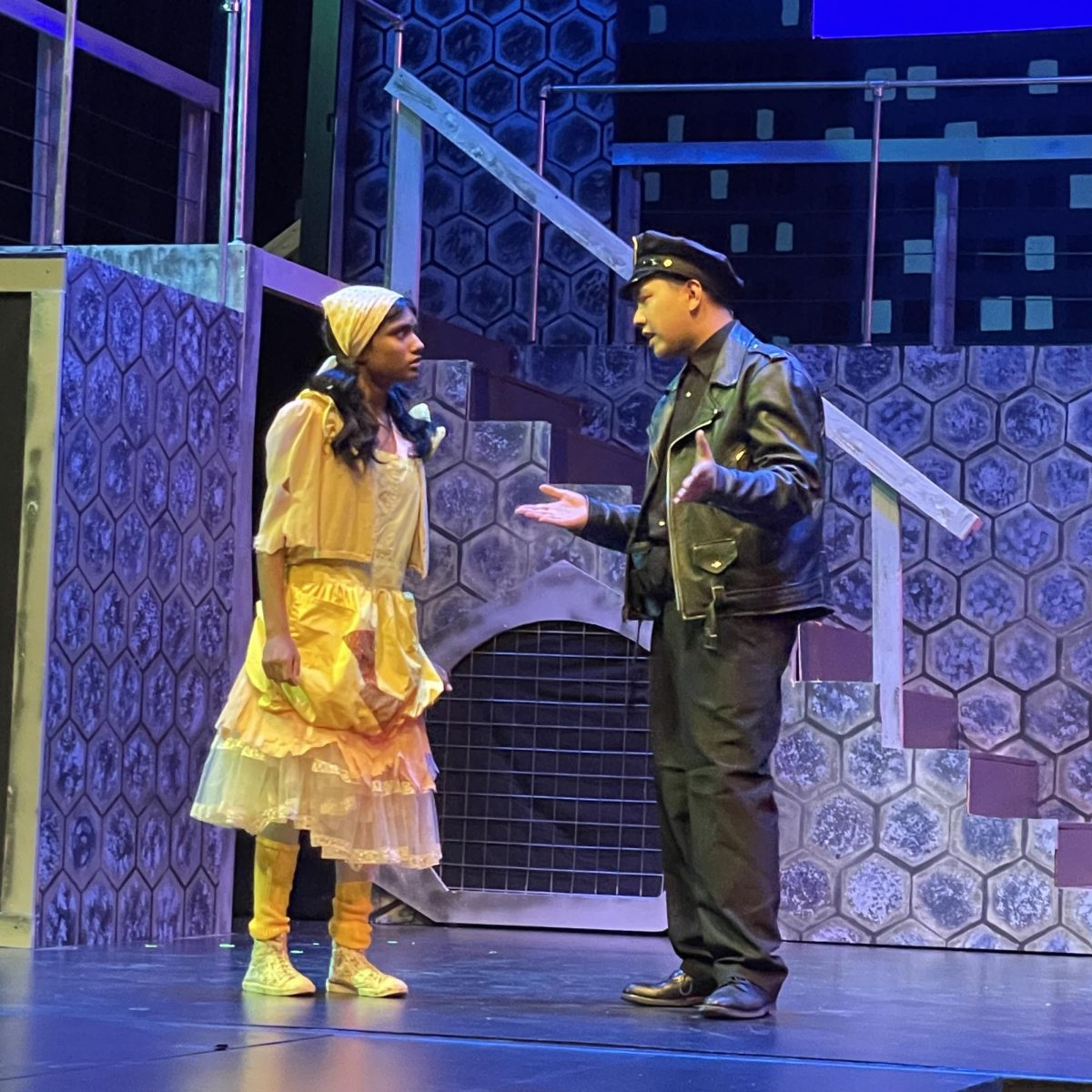 Courtesy of Ria Abraham
Abraham performs in the school musical “Urinetown” as Little Tessie.