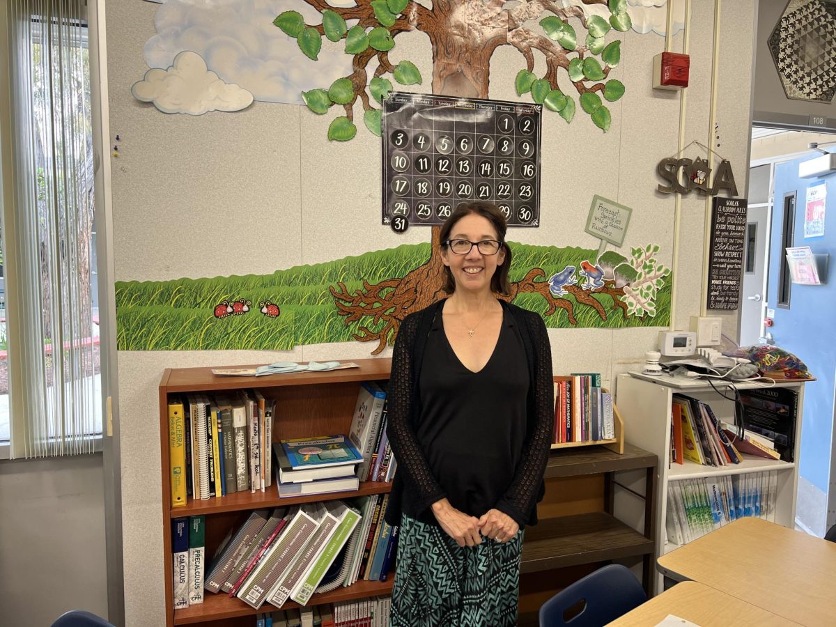 Scola’s room is vibrantly decorated.