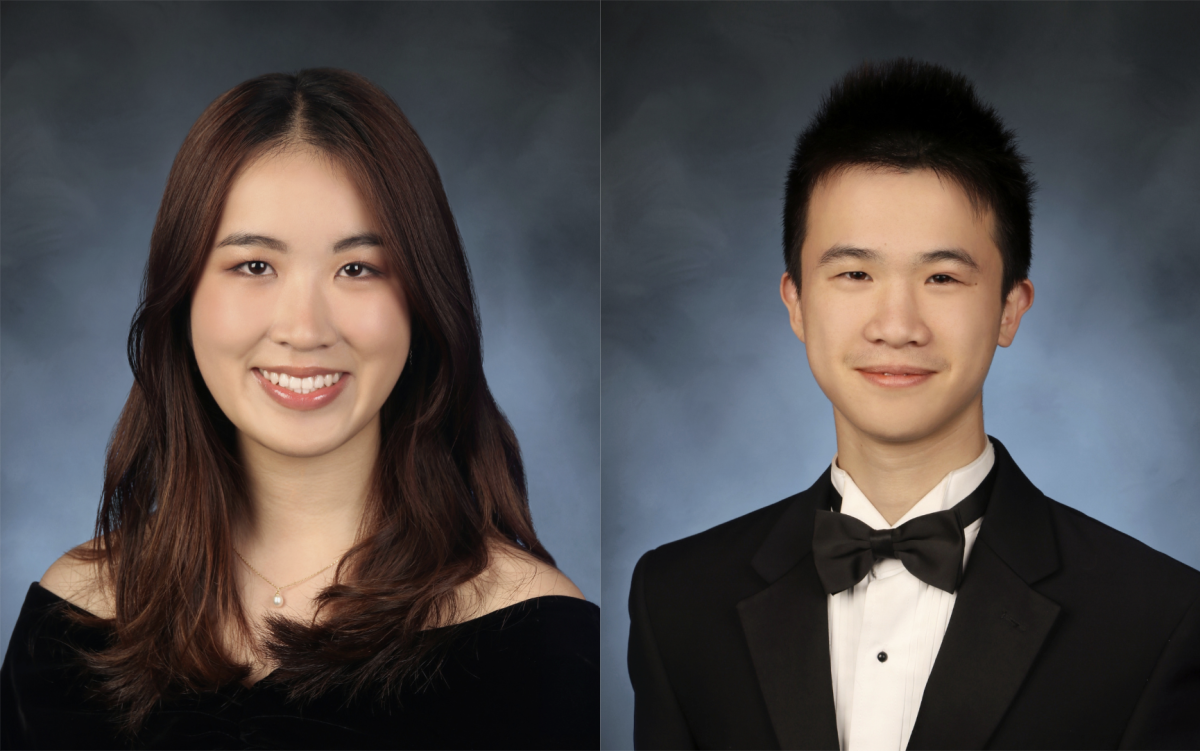 Senior Ella Li receives valedictorian title and Brady Liang receives salutatorian title.
